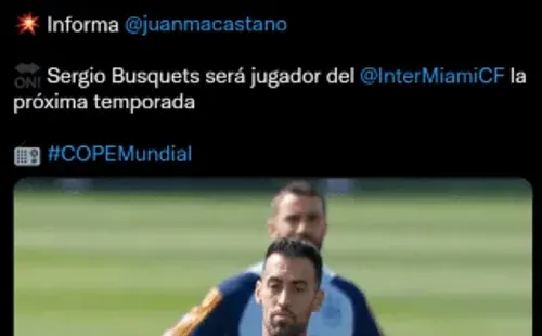 El Partidazo, programa de la cadena COPE, informó que Sergio Busquets emigrará a Estados Unidos. (Captura Twitter).