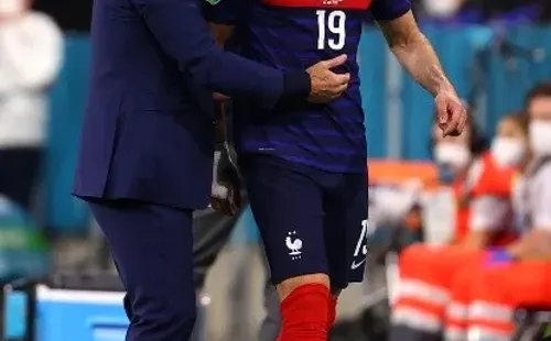 Didier Deschamps y Karim Benzema con la selección de Francia. (Getty Images).