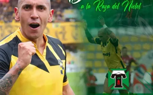 Víctor González Chang, el nuevo refuerzo de Deportes Temuco que fue anunciado con esta imagen. (Captura).