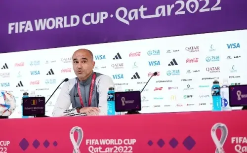 Martínez en la conferencia de prensa antes de jugar con Croacia (Getty)