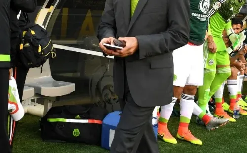 Osorio en el duelo ante Chile en la Copa América Centenario (Getty)