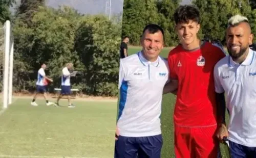 Vidal y Medel se lucieron en el INAF. | Foto: Instagram @kingarturo23oficial