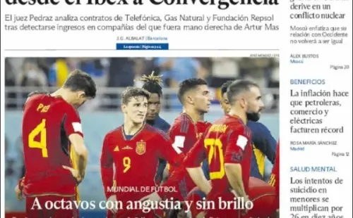 La portada del Periódico de España tras la clasificación
