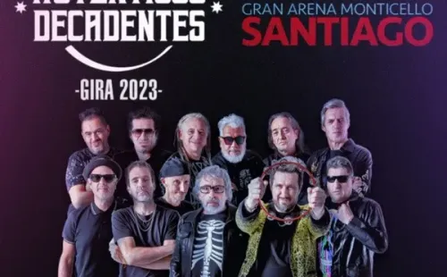 Los Auténticos Decadentes vuelven a Chile. (Foto: Arena Monticello)