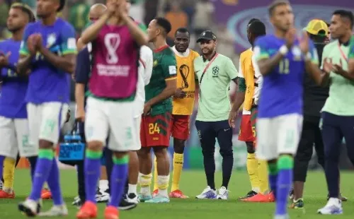 Neymar en Brasil vs Camerún