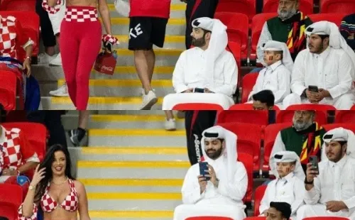 Ivana subió esta imagen donde es fotografiada por jeques a sus redes sociales (Instagram)