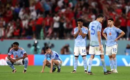España lamenta su eliminación del Mundial de Qatat (Getty)