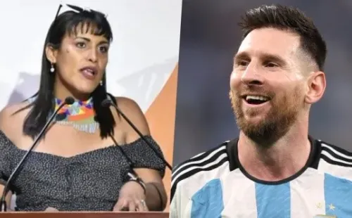 García Moreno quedó molesta con Messi. | Foto: Getty