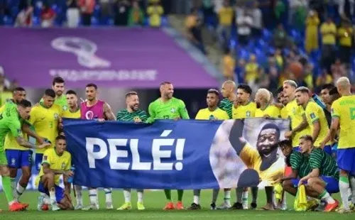 El homenaje del Scratch a Pelé tras golear a Corea del Sur en los octavos de final de Qatar 2022. (Getty Images).