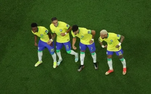 Las celebraciones con baile de Brasil están siendo una constante en Qatar 2022. | Foto: Getty Images.