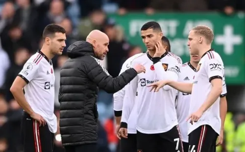 Ten Hag seguirá repartiendo instrucciones en el United, pero ya no habrá más Cristiano Ronaldo. | Foto: Getty