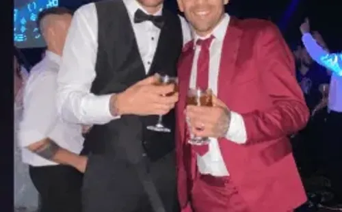 Matías Zaldivia con Ramón Fernández en la fiesta. (Captura Instagram).