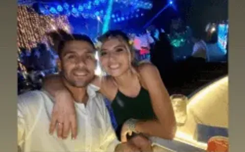 Ramón Fernández y Verónica Bianchi compartieron en el matrimonio de Matías Zaldivia. (Captura Instagram).