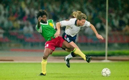 Camerún en 1990 fue la primera selección africana en alcanzar la ronda de cuartos de final. | Foto: Getty Images.