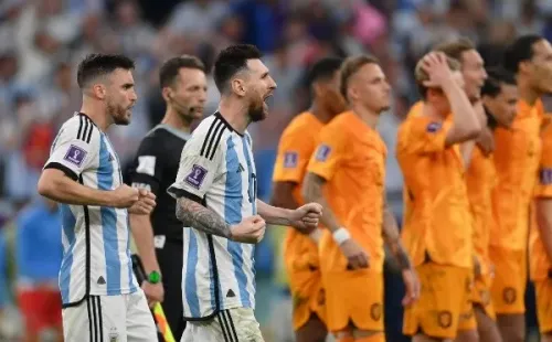 Messi se jugó un partido aparte tras la victoria de Argentina sobre Países Bajos. | Foto: Getty Images.
