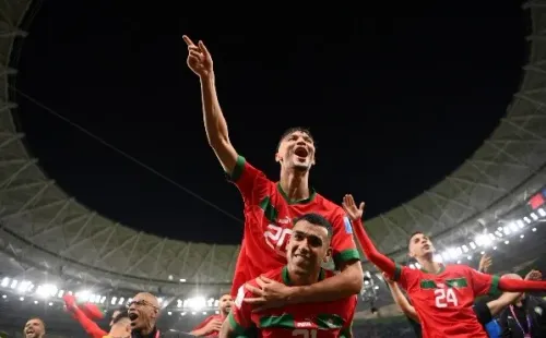 Marruecos celebra su clasificación a semis del Mundial de Qatar (Getty)