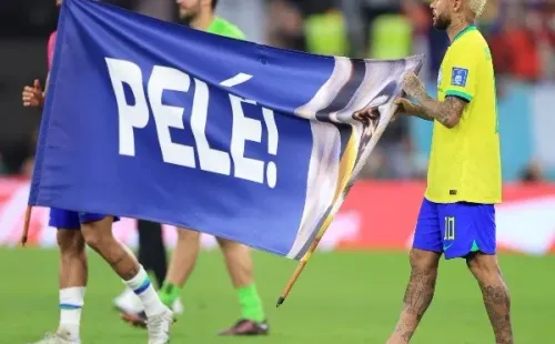 Neymar encabezó los mensajes de apoyo de Brasil hacia Pelé en pleno Mundial de Qatar 2022. | Foto: Getty