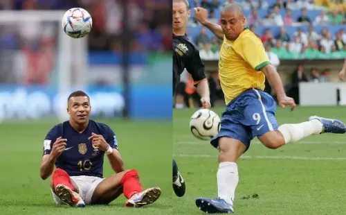 Mbappé tiene la bendición del Fenómeno para seguir rompiéndola en Qatar. | Foto: Getty