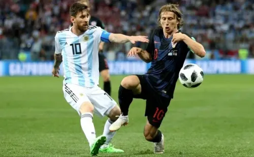 Messi y Modric en el Mundial de Rusia 2018 (Getty)