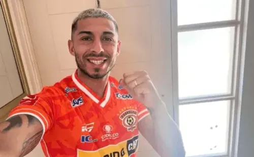 Luis García con la camiseta de Cobreloa. (Captura).