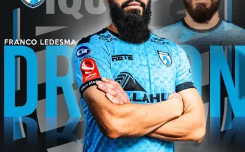 Franco Ledesma, el central zurdo argentino de 30 años que reforzará a Deportes Iquique. (Captura).