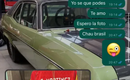 Los mensajes de Alejandro Martínez al Dibu recordando la cábala.
