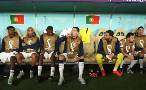 Cristiano fue suplente en los dos últimos duelos de Portugal. Foto: Getty.