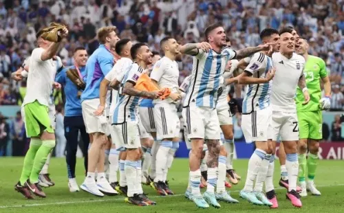 Argentina celebra el paso a la final de Qatar 2022 (Getty)