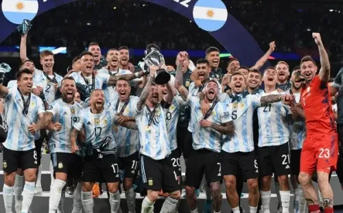 Messi ganó la Finalissima 2022 ante Italia, su segundo título con Argentina. | Foto: Getty Images.