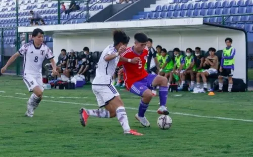 La Roja sub 17 perdió con Japón. | Foto: @LaRoja