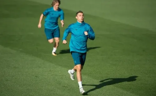 Ronaldo entrena en el centro deportivo del Real Madrid. | Foto: Getty Images.