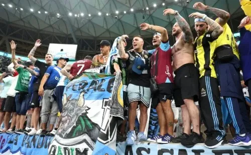 La hinchada de Argentina ha hecho local a la selección trasandina (Getty)
