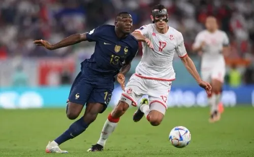 Francia jugó de azul entero ante Túnez en este Mundial y cayó 1-0 (Getty)