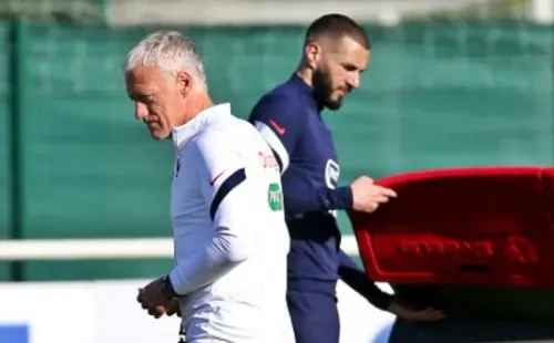 La relación de Benzema con Deschamps estaría completamente cortada. | Foto: Getty Images.