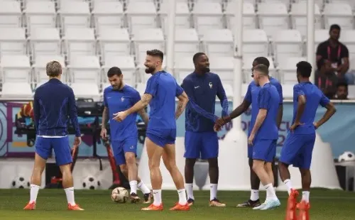 La selección de Francia tuvo su último entrenamiento. Foto: Getty.