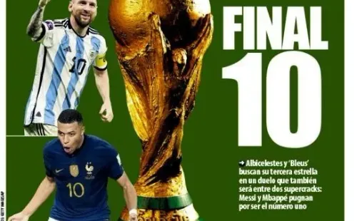Portada de Mundo Deportivo a horas de la final de Qatar 2022