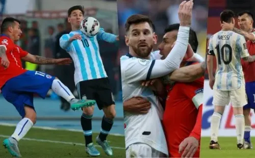 Tras varios años con problemas, Messi y Medel lograron volverse buenos amigos. | Foto: Getty