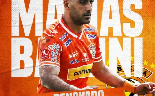 Así fue comunicada la renovación del volante argentino Matías Ballini por Cobreloa. (Captura).
