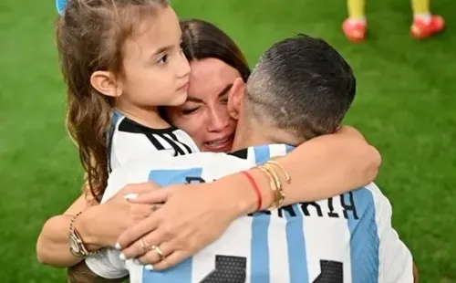 La emoción de la esposa de Di María en Qatar 2022. / Getty Images