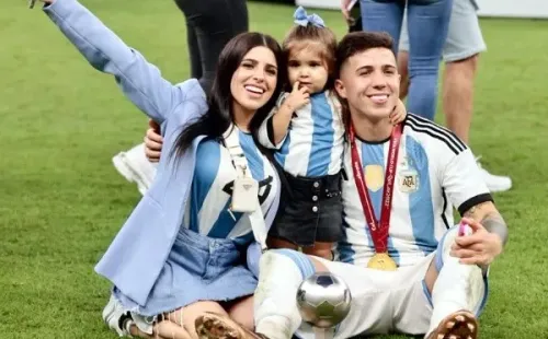 Valentina Cervantes es pareja de Enzo Fernández. / Getty Images