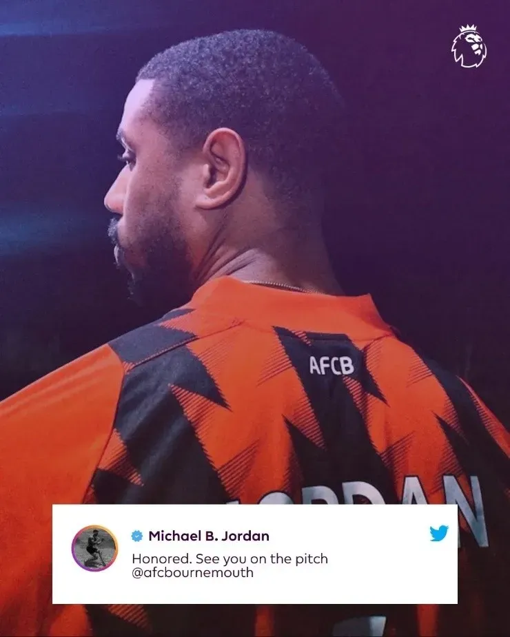 Las RR.SS del Bournemouth celebraron la llegada de Michael B. Jordan. (Foto: Bournemouth)