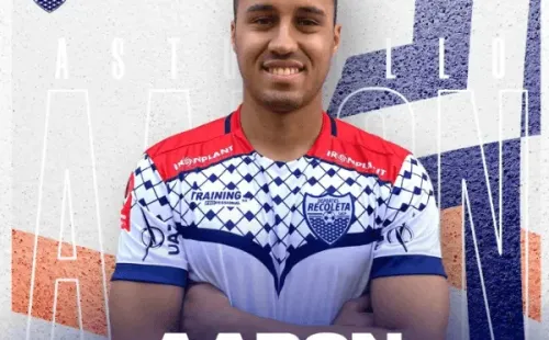 Así anunció Deportes Recoleta a Aarón Astudillo desde la UC. (Captura)