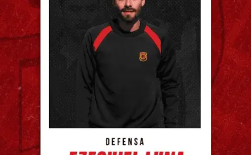 La gráfica con la que Rangers de Talca oficializó a Ezequiel Luna como refuerzo.