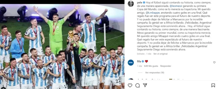 Pelé y el final del Mundial