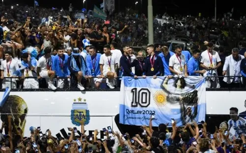 Argentina festejó con su gente aunque en un desorden mayúsculo (Getty)