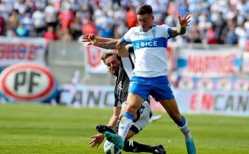 Tomás Asta-Buruaga en acción por la Universidad Católica. (Agencia Uno).