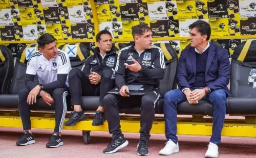 Leandro Stillitano era el más joven de los ayudantes de Gustavo Quinteros. | Foto: Guillermo Salazar.