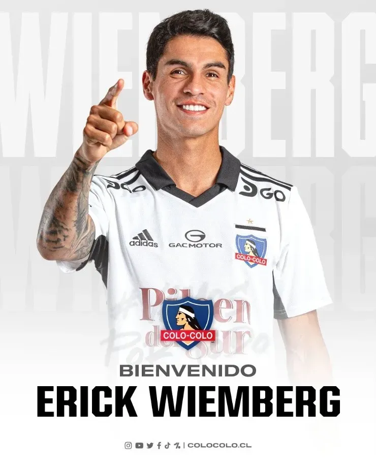Erick Wiemberg es refuerzo de Colo Colo