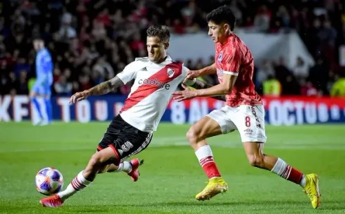 Bruno Zuculini en acción por River Plate. ¿Llegará a la UC? (Getty Images)
