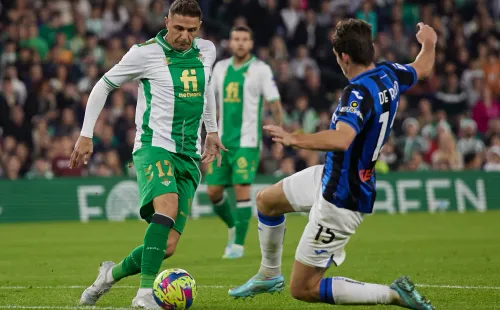 Joaquín vio acción en la derrota del Betis ante Atalanta. | Foto: Real Betis
